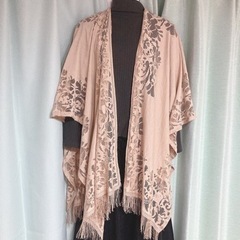 1212.SUREVEフリンジ付き薄手ストール Mサイズ☆