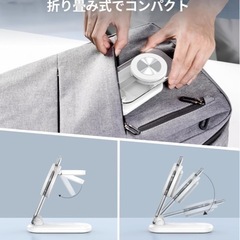 《新品》ワイヤレス充電器 3in1 マグセーフ充電器 折り畳み式 Mag Safe充電器 角度調整可能 雰囲気ライト付き Phone/iWatch/ワイヤレスイヤホンに対応 3台同時充電 旅行用 自宅用 携帯充電器 iWatch iPhone16/15/14/13/12 Pro Max Miniに対応の画像