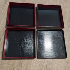 美品　重箱　３段　大容量（26×26×16cm）の画像