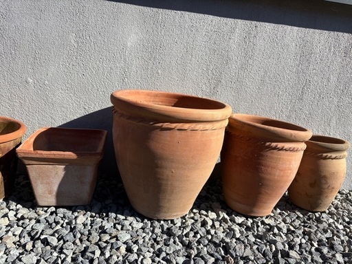 植木鉢　テラコッタ　9個
