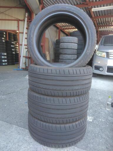 タイヤ代工賃全部込み!　245/40R18　ダンロップ　SP SPORTMAXX GT 中古タイヤ4本セット