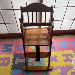 折りたたみ木製子供ダイニングチェア