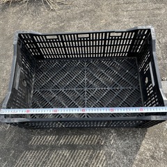 プラスチック　ケース　カゴ　高さ24cm  ●横59.5cm  ●奥行き39.5cm ●重さ2㎏　まとめ買いで割引　の画像