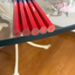 添削用　赤青色鉛筆　トンボ　Tombow 6本セットの画像