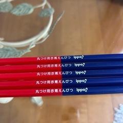 添削用　赤青色鉛筆　トンボ　Tombow 6本セットの画像
