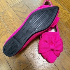 未使用新品 - レディース ボウノット フラットシューズの画像