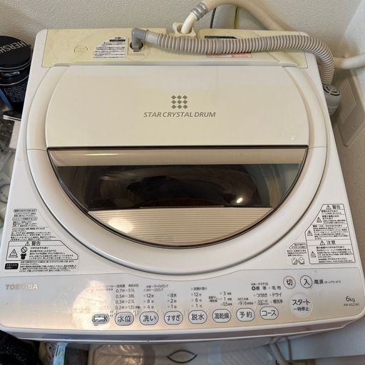 TOSHIBA 洗濯機　AW6G2(W)