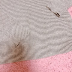 ハートくり抜きニット ❤️ 新作 トップス ニット　ワンスポ ハニーシナモンの画像