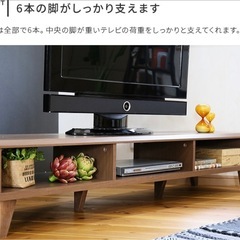 テレビボード 幅150cm デルタ DELTA 木製 脚付きの画像