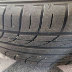 アルミホイール付き　夏用タイヤ　4本　バリ山の画像