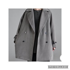 コート ジャケット ビーバーメルトンオーバーPコート サイズXS ほぼ未使用　購入価格14000円
の画像