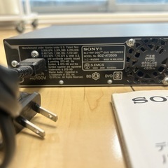 ジャンク品　SONY Blu-rayディスク　DVDレコーダーの画像