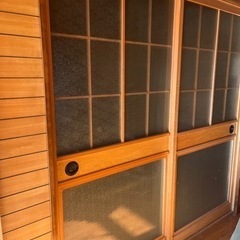 【7/12 9時受け取り限定価格】扉　レトロ　ガラス　2枚