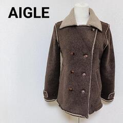 エーグル 美品 ポーラテック フリース 裏ボア ダークブラウン ...