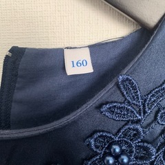 子供用ドレス　ネイビー　サイズ160の画像