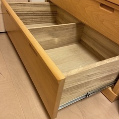 ご購入は1月6日まで！お値段、応相談！木製チェスト 引き出し9個の大型収納
の画像