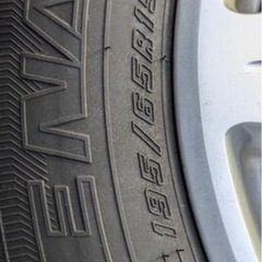 バリ山　VOXY NOAHなどミニバンに★　スタッドレス　195/65R15　アルミホイール　4本セット　グッドイヤー ICE NAVI 7 の画像