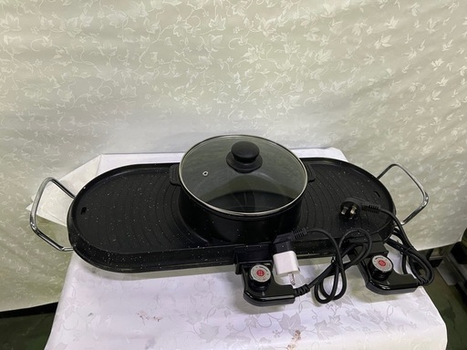 火鍋付き電気バーベキュー(電烤箱）
