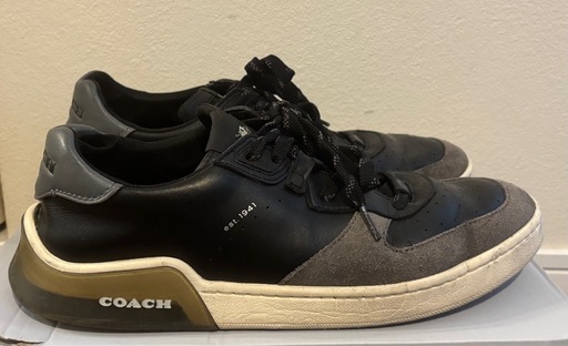 #COACH#ブラック/グレー#メンズスニーカー