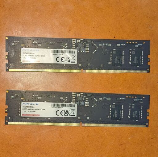 PCメモリ DDR5 8GB 2枚組 16GB 動作確認済み