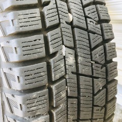 155/65R13 スタッドレスタイヤ 社外アルミホイール付き 4本セット ヨコハマ アイスガード ig50 バリ溝の画像