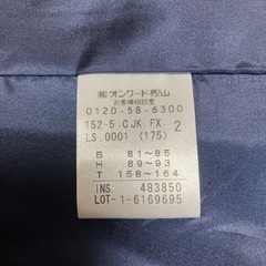 成人女性用スーツの画像