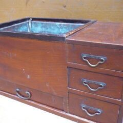 長火鉢　　炭・ひばし付き