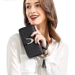 ✨残りわずか✨財布 レディース 長財布 小銭入れ付き スキミング防止の画像