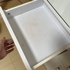 【所沢市】引取限定　ドレッサー　椅子付き　ホワイトの画像