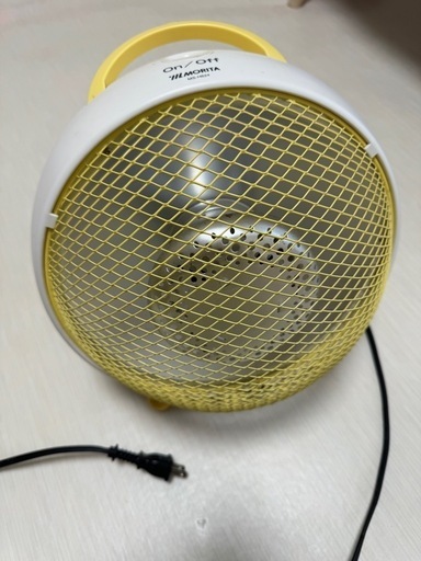 MORITA ミニハロゲンヒーター MS-H624 イエロー　電気ヒーター