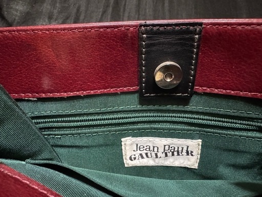 jean paul gaultier バーガンディ ハンドバッグ