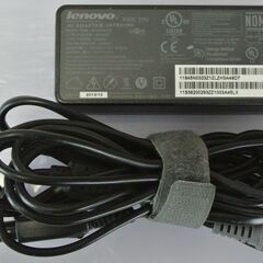 ★値下げ！★Lenovo純正 20V 3.25A 65W ACアダプター ADLX65NCT2A/外径約7.95mm 内径約5.6mm センターピンタイプ メガネケーブル付の画像