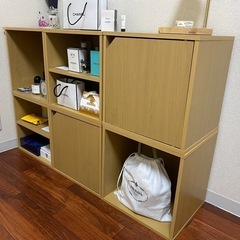 収納棚 収納ボックス ラック 棚 おしゃれ 本棚 キューブボックスの画像