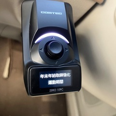 配線不要　差し込むだけ　コムテック GPSレーダー探知機　ZERO 109Cの画像
