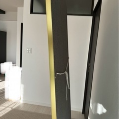 *購入済み🙇🏻‍♀️おしゃれな割れないミラー 超軽量 ポリエステルフィルム 壁掛け スタンドミラー 姿見鏡 安全 おしゃれ ウォールミラー アルミフレーム (ゴールド, 180x80cm)の画像