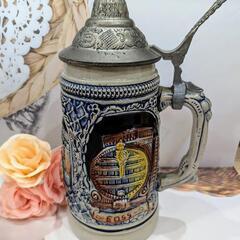 【ヴィンテージ】英国 陶器製 ビールコップ ジョッキ