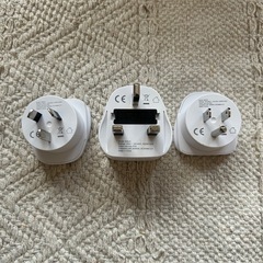 未使用品！マルチ変換プラグ3個セット UK/US/AUの画像