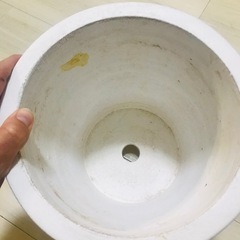 白い植木鉢の画像