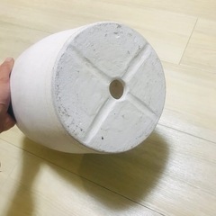 白い植木鉢の画像