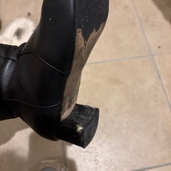 本革　ショートブーツ　24.5cmの画像