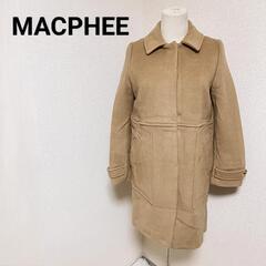 マカフィー コクーンコート ロングコート アウター ウール混 ベ...