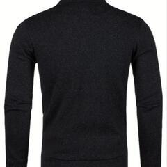 20%オフ🉐新品☆カーディガンジャケット、秋冬カジュアルスタンドカラーフルジップコート、長袖レギュラーフィットジャケットS（ＪＰ-L）の画像