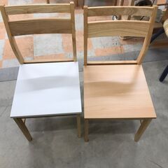 ダイニングセット2人用 ニトリ ホワイト/ライトブラウン W(幅)72.0×D(奥行き)72.0×H(高さ)72.0cm の画像