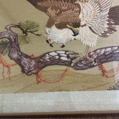 【値下げ】文化刺繍　鷹の画像
