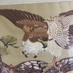 【値下げ】文化刺繍　鷹の画像