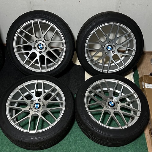 バリ溝 GOOD YEAR タイヤ付 pcd120 BMW 19インチ ホイール 245/45 R19 8.5J ET記載なし