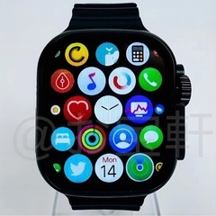 取引相手決まりました。Smart Watch Ultra 9 スマートウォッチ 2.09インチ 大画面 通話 音楽 スポーツ 血中酸素 心拍数 睡眠 健康管理 Android 対応 メンズ レディース (ブラック)の画像