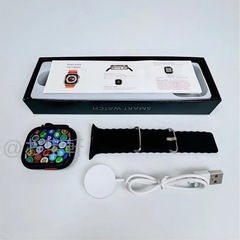 取引相手決まりました。Smart Watch Ultra 9 スマートウォッチ 2.09インチ 大画面 通話 音楽 スポーツ 血中酸素 心拍数 睡眠 健康管理 Android 対応 メンズ レディース (ブラック)の画像