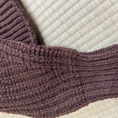 H&M 茶色　ニットの画像