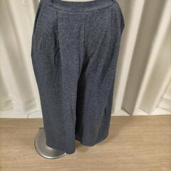 ユニクロ キュロットスカート イージーパンツ 青